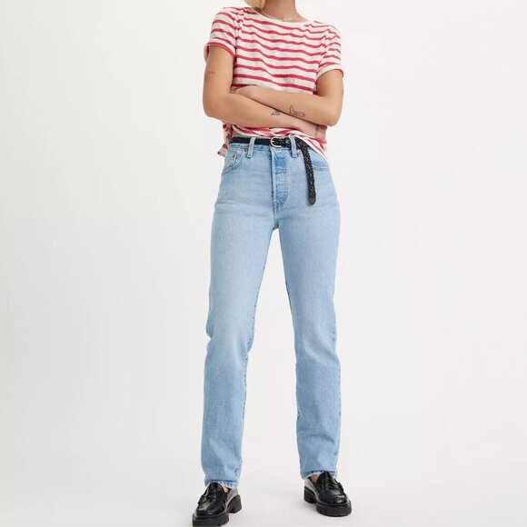 Levi's 501 Original Fit Light Wash Jeans Sz 25 - Picture 1 of 8